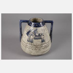 Julius Dressler Vase ägyptisches Motiv