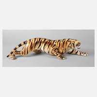 Italien große Figur fauchender Tiger111