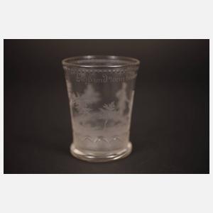 Spruchbecher Biedermeier