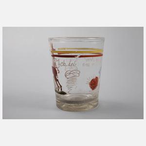 Jagdliches Spruchglas