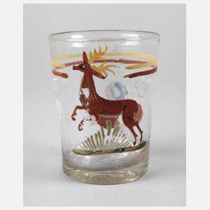 Jagdliches Spruchglas