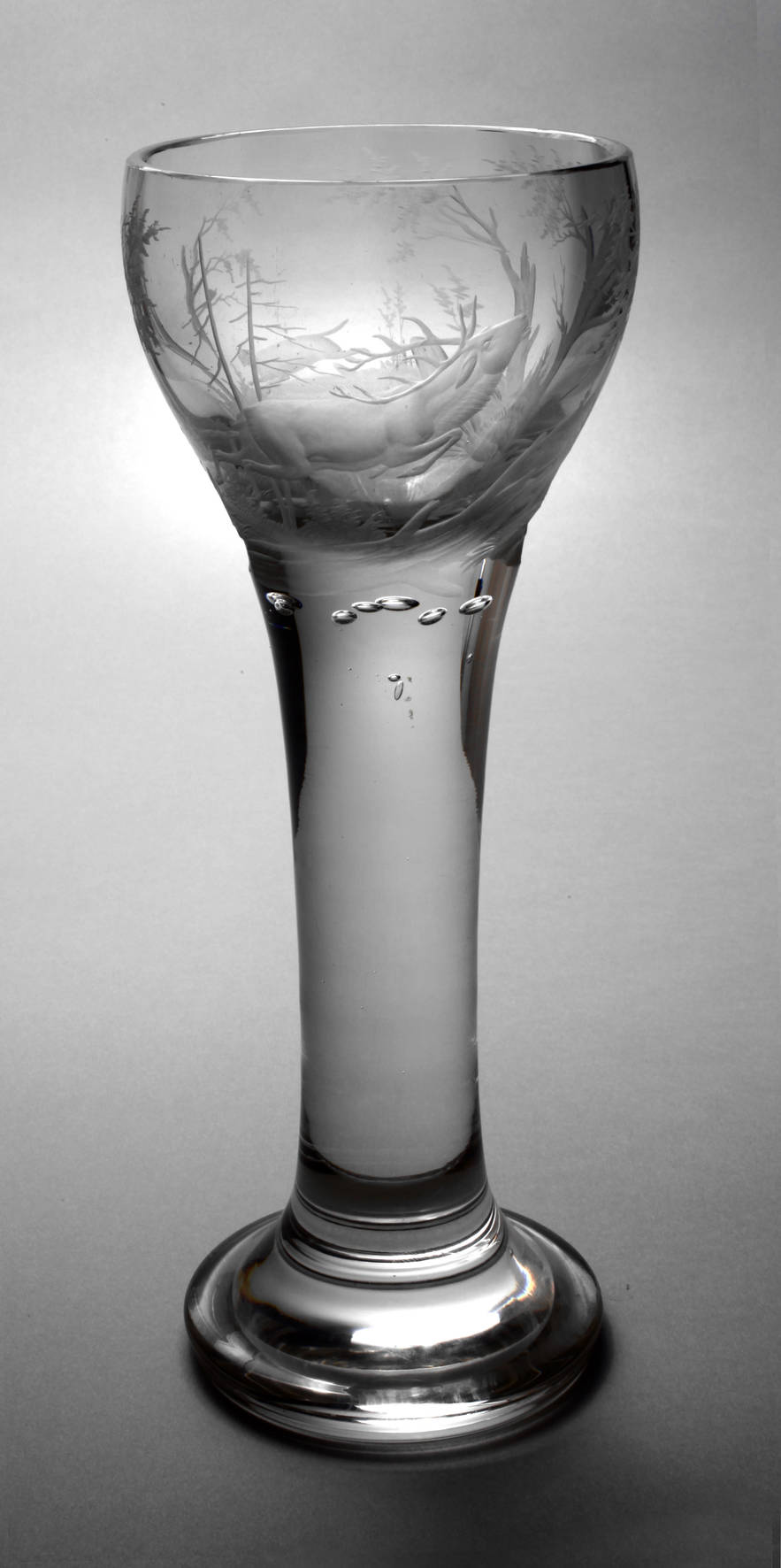Großes jagdliches Pokalglas