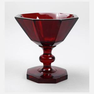 Fußbecher Rubinglas