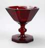 Fußbecher Rubinglas