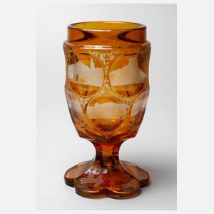 Fußbecher mit Rheinansichten