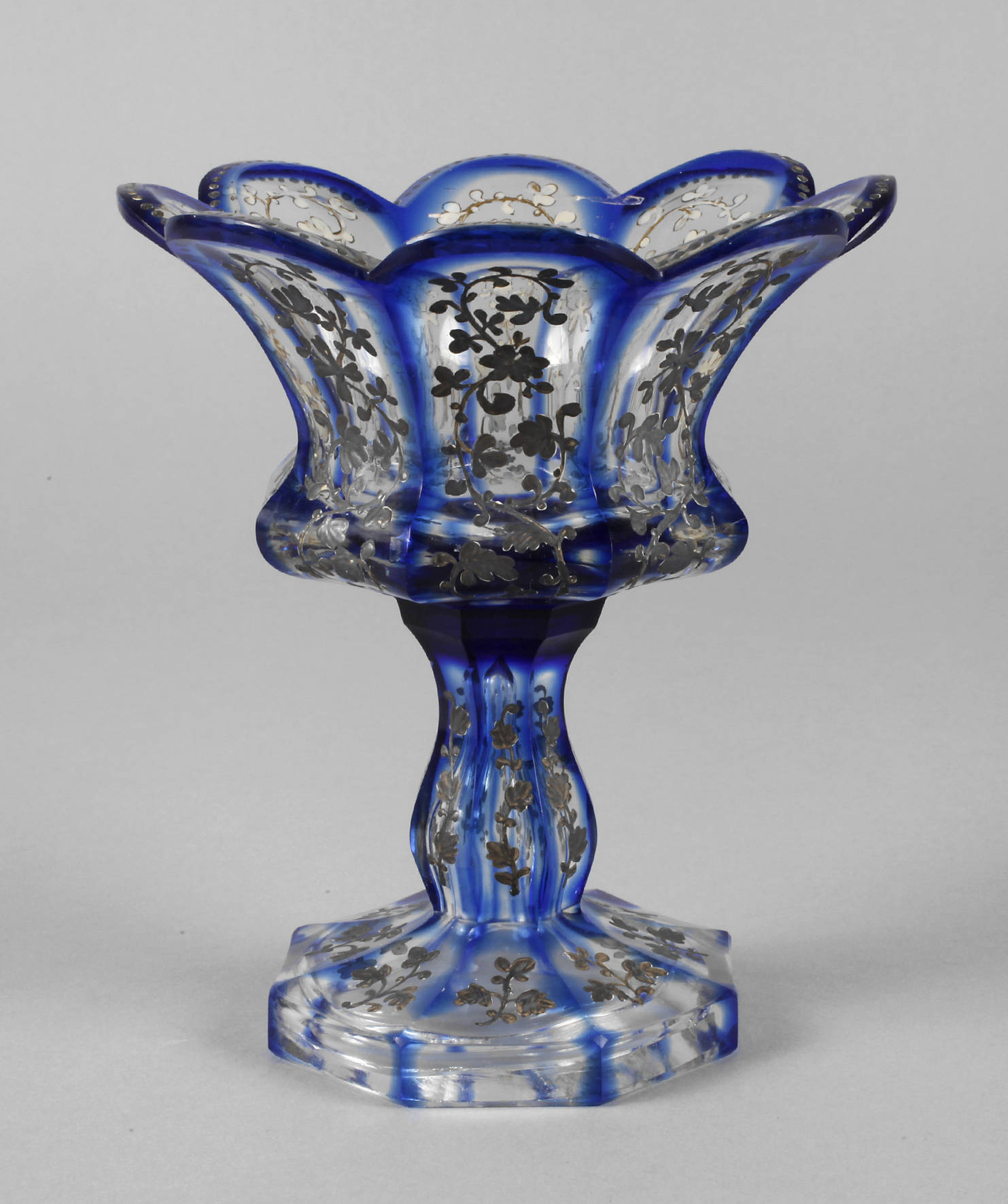 Fußschale mit galvanischer Silberauflage