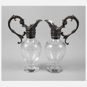 Paar Karaffen Historismus