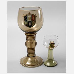 Zwei Wappenrömer Historismus