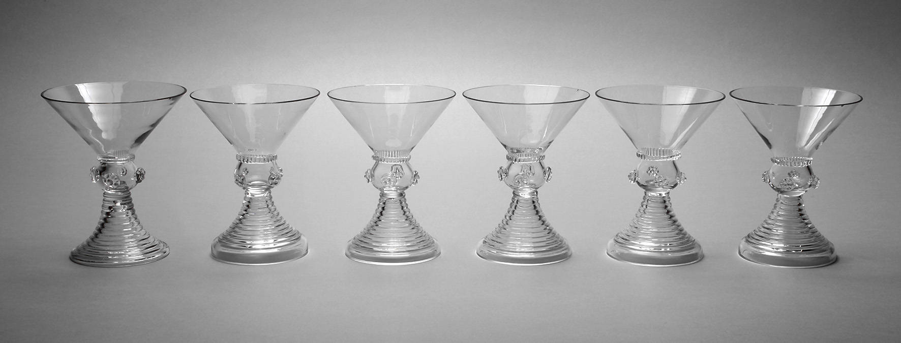 Sechs Champagnerschalen