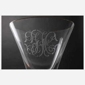 Zwei große Kelchgläser Historismus