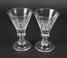 Zwei große Kelchgläser Historismus