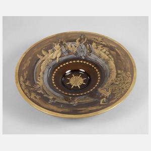 Steinschönau Schale Emailmalerei