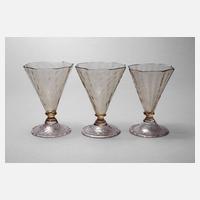 Murano drei Kelchgläser111