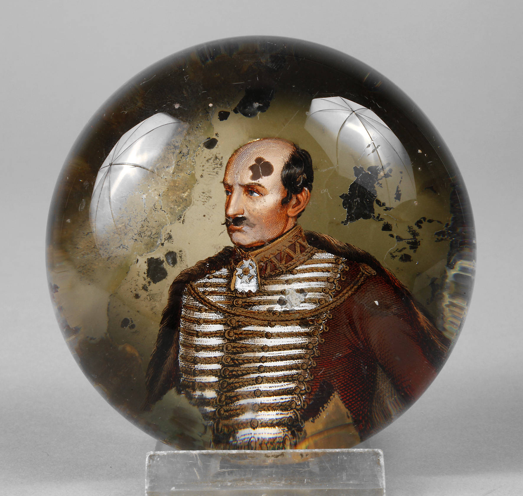 Paperweight mit Bildnis des Joseph Graf Jelacis von Bužim