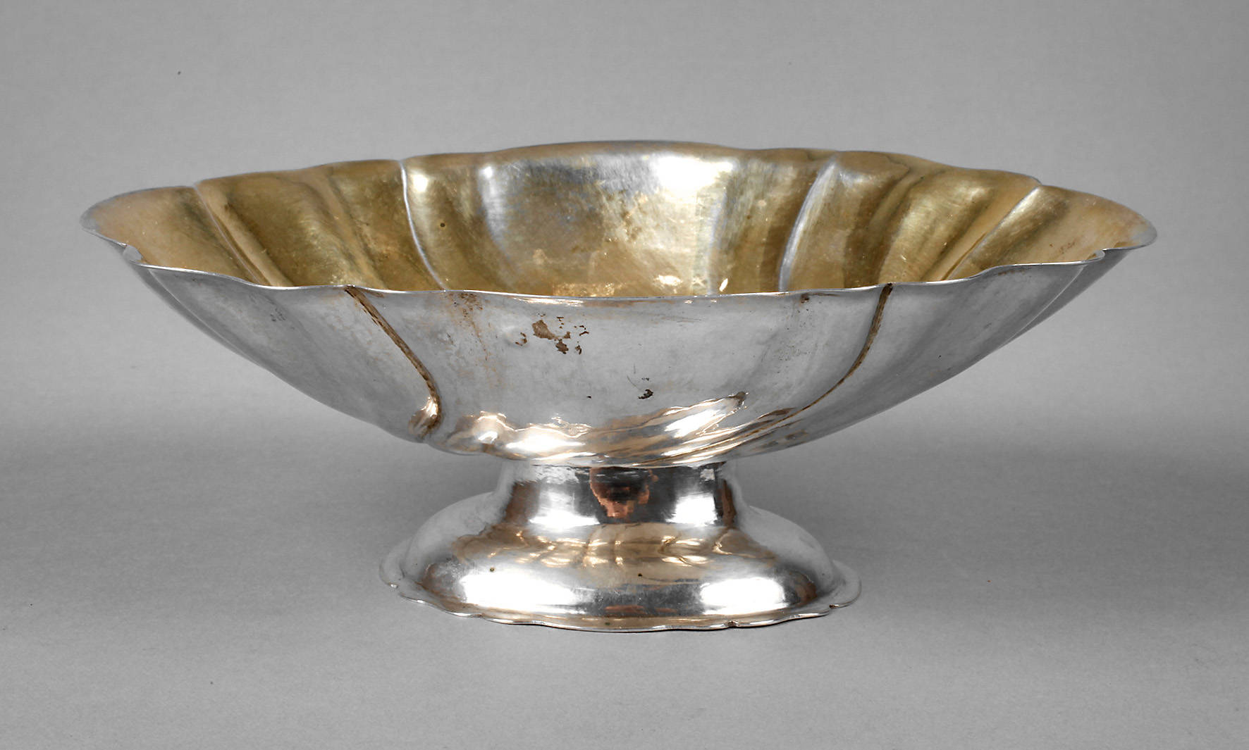 Augsburg Fußschale Silber