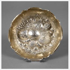 Silberschälchen im Barockstil