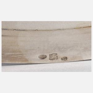 Italien Silbertablett