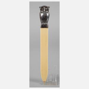 Papiermesser mit Silbereule