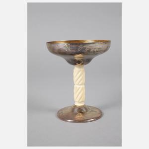 Acht Dessertschalen Silber