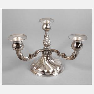 Silber dreiflammiger Kerzenleuchter