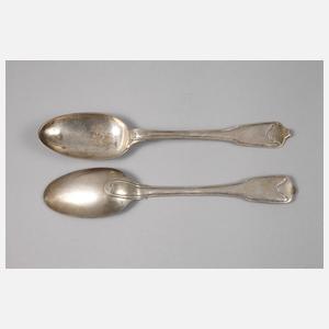 Drei barocke Speiselöffel