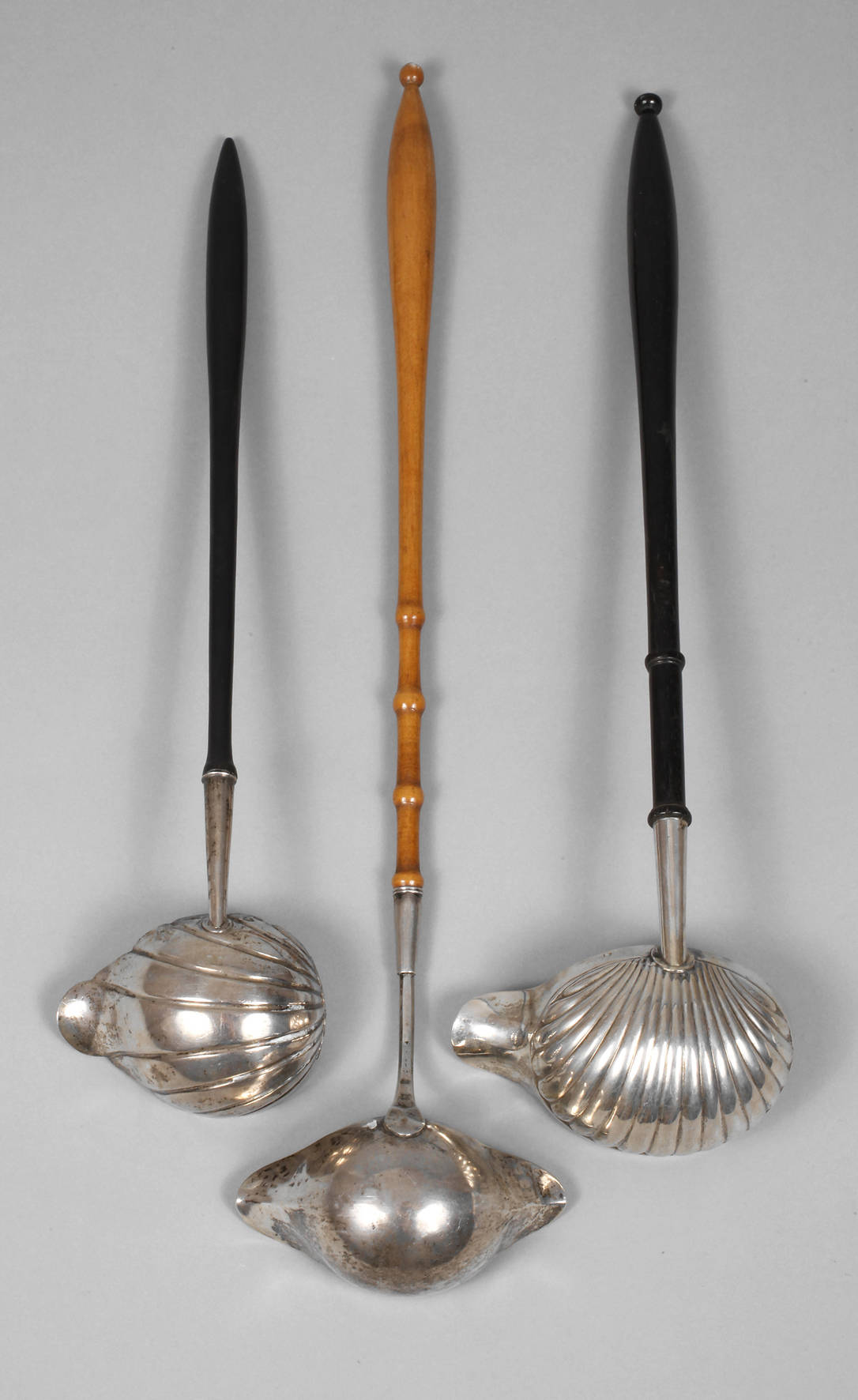 Drei Biedermeier-Schöpfkellen