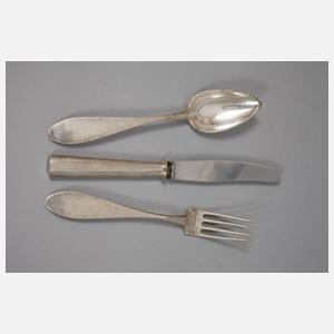 Silberbesteck Hofgoldschmiede Johann Christian Sick