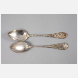 Silber zwölf Kaffeelöffel Historismus