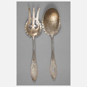 Jagdliches Vorlegebesteck Silber