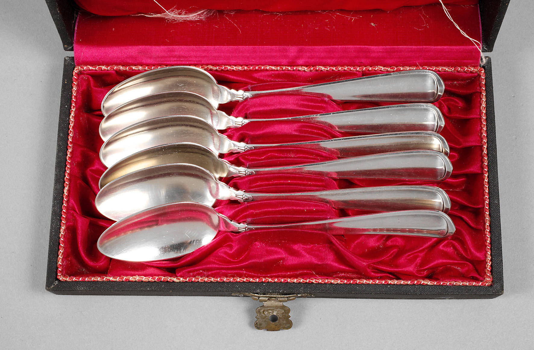 Silber sechs Kaffeelöffel Art déco