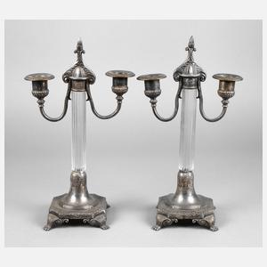 WMF Geislingen Paar klassizistische Leuchter