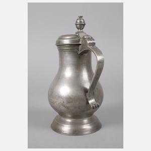 Schlesischer Barock-Zinnbirnenkrug