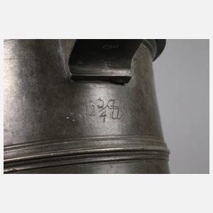 Zinn-Schleifkanne der Strumpfwirker-Innung