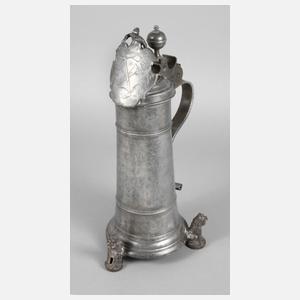 Zinn-Schleifkanne der Strumpfwirker-Innung