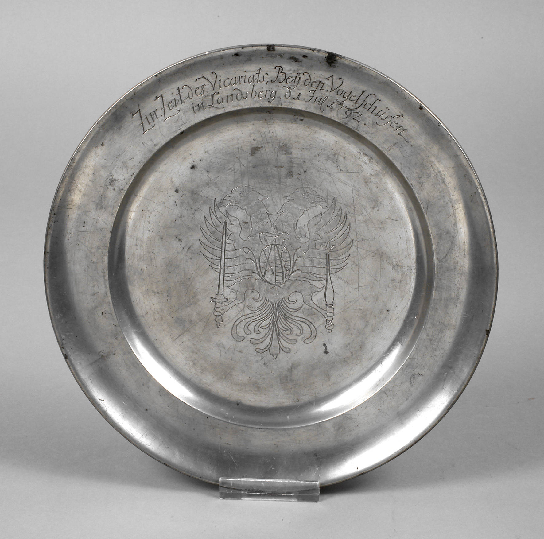 Zinnteller Vogelschießen