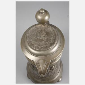 Großer Zinnprunkhumpen