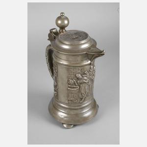 Großer Zinnprunkhumpen