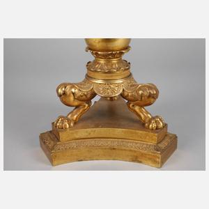 Großer klassizistischer Bronzeleuchter