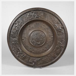 Großer Wandteller Eisenguss