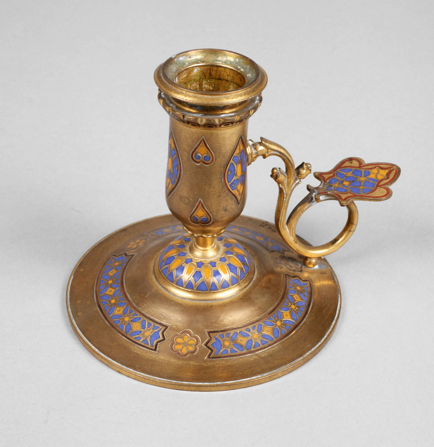 Frankreich emaillierter Handleuchter