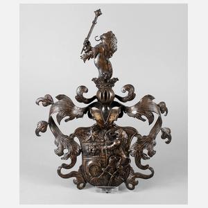 Schmiedeeisernes Wappen