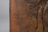Bronzerelief mit Storchenmotiv