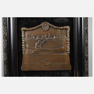 Drei Bronzeplaketten Wassersport