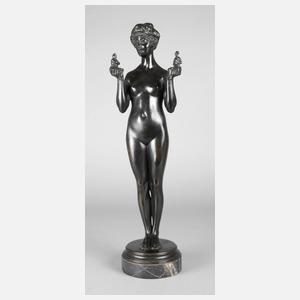 Hermann Binz, stehender weiblicher Akt