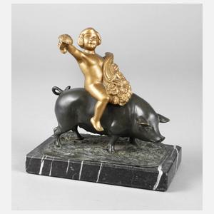 Ritt auf dem Glücksschwein