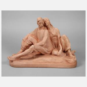 Otto Thiem, attr., Bauernpaar