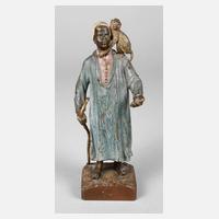 Franz Xaver Bergmann, Wiener Bronze Bettler mit Affe111