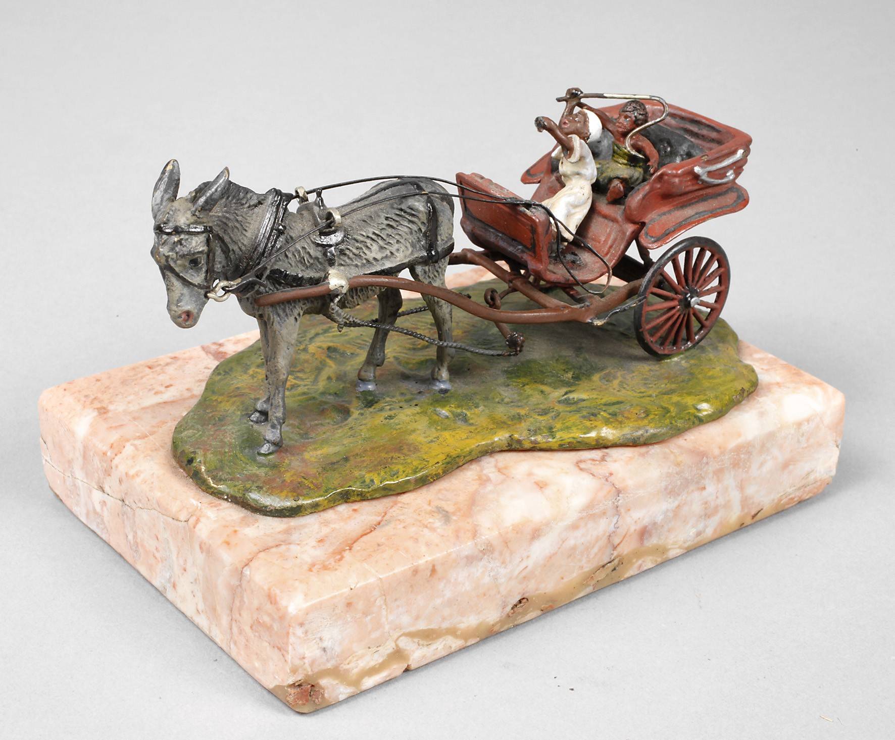 Franz Xaver Bergmann, Wiener Bronze Eselskutsche