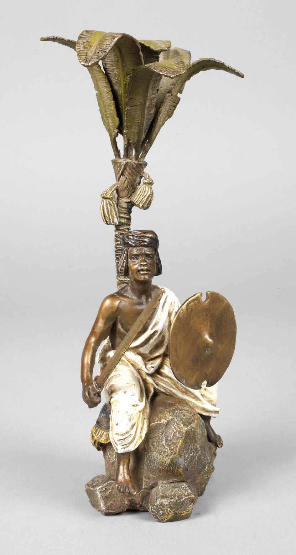 Franz Xaver Bergmann, Wiener Bronze Krieger unter Palme