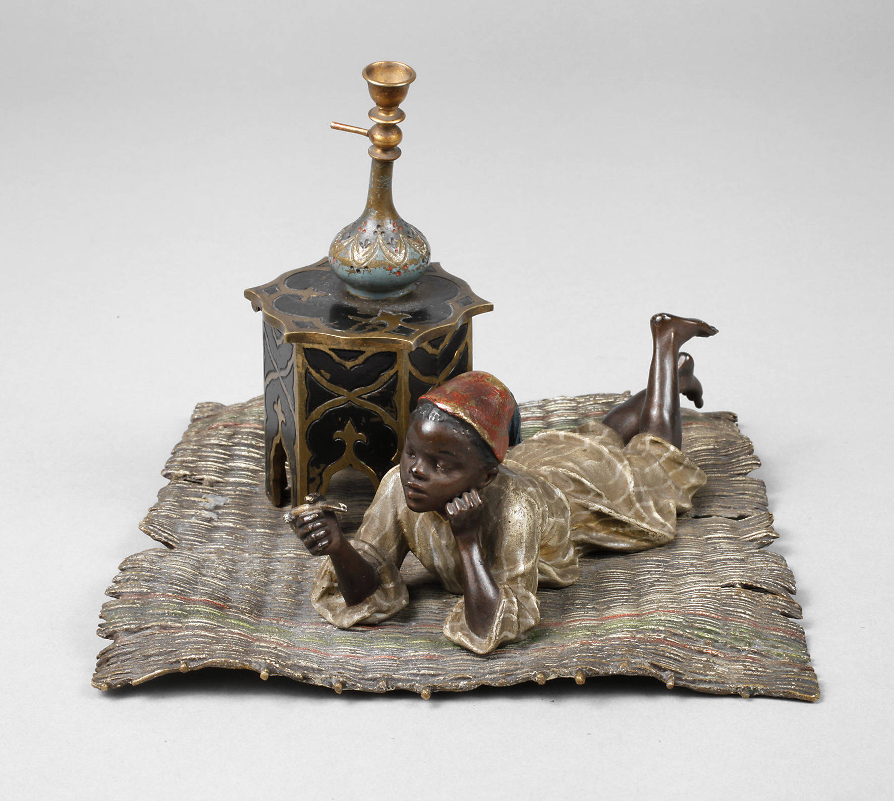 Franz Xaver Bergmann, Wiener Bronze rauchender Araber